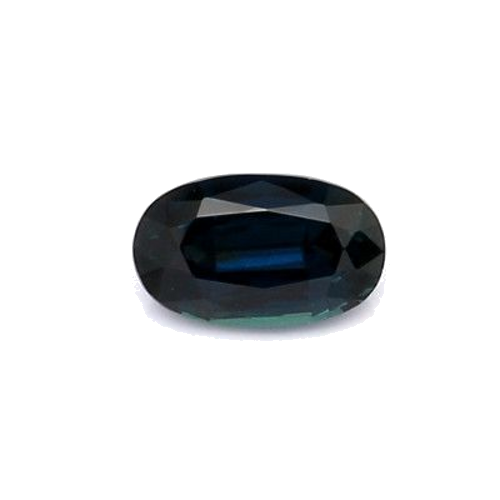 0.64 carat BLUE BRILLIANTSTEP cut Oval Safyras (1)