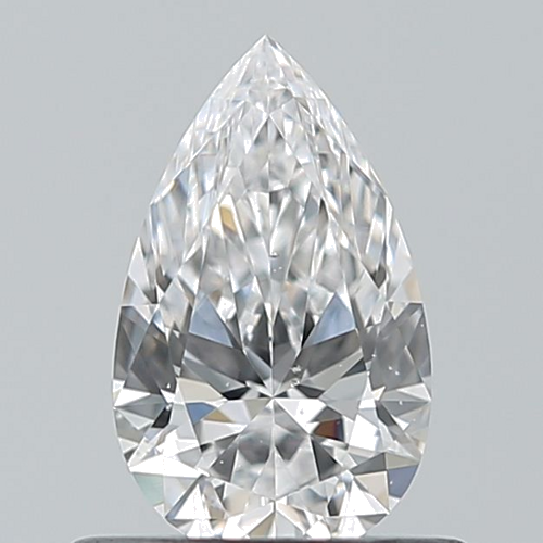 0.5 carat D-SI1 Natūralus Pear Deimantas (1)