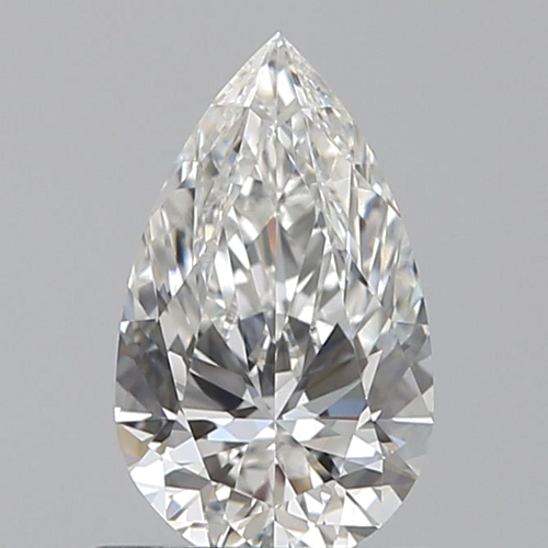 0.6 carat G-VVS2 Natūralus Pear Deimantas (1)