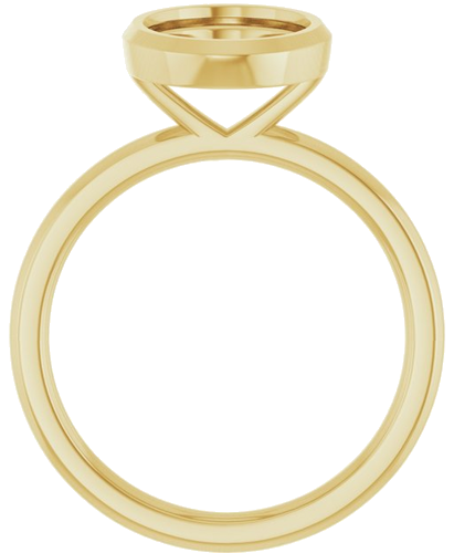 Sužadėtuvių Žiedas „Bezel-Set Solitaire“ 14k yellow gold Oval 11.5mm x 8mm (2)