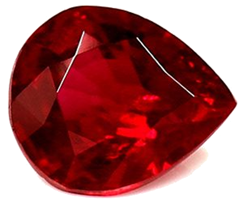 0.52 carat RED Pear Rubinas (1)
