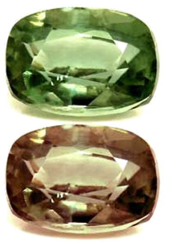 0.57 carat GREEN Cushion Alexandrite (1)