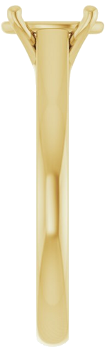Sužadėtuvių Žiedas „Solitaire“ 14k yellow gold Oval 8mm x 6mm (4)