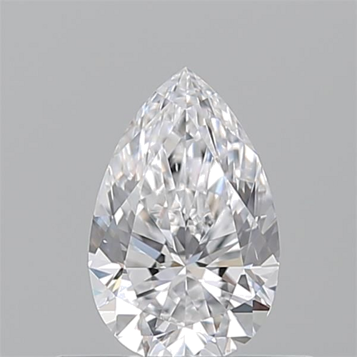 0.5 carat D-VS2 Natūralus Pear Deimantas (1)