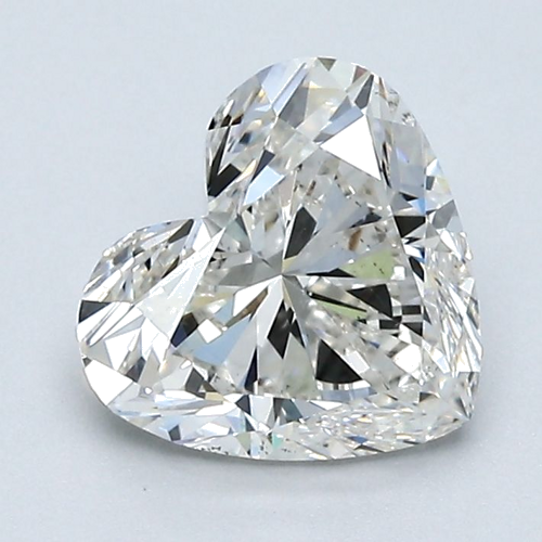 1.51 carat I-SI1 Natūralus Heart Deimantas (1)