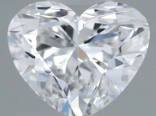 0.51 carat D-VVS1 Natūralus Heart Deimantas (1)