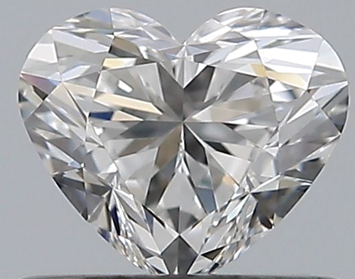 0.51 carat F-VVS1 Natūralus Heart Deimantas (1)