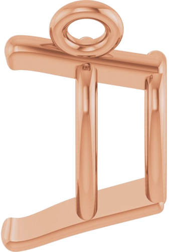 14K Rose 5x5 mm Heart 3-Prong Solitaire Necklace Center (3)