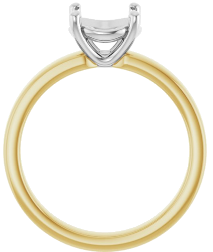 Sužadėtuvių Žiedas „Solitaire“ 14k yellow/white gold Round 8mm (2)