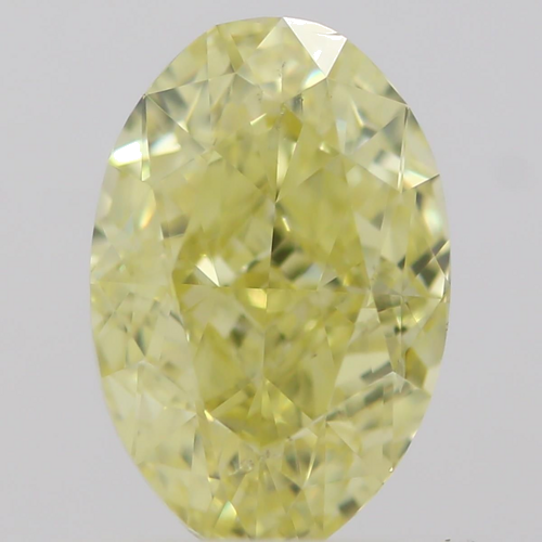 0.7 carat Fancy Yellow-SI1 Natūralus Oval Deimantas (1)