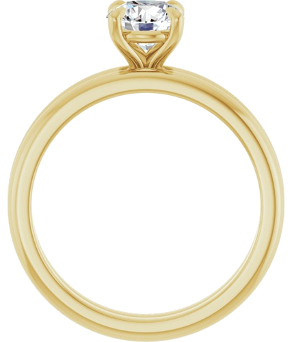 Sužadėtuvių Žiedas „Claw-Prong“ 14k yellow gold Round 6mm (7)
