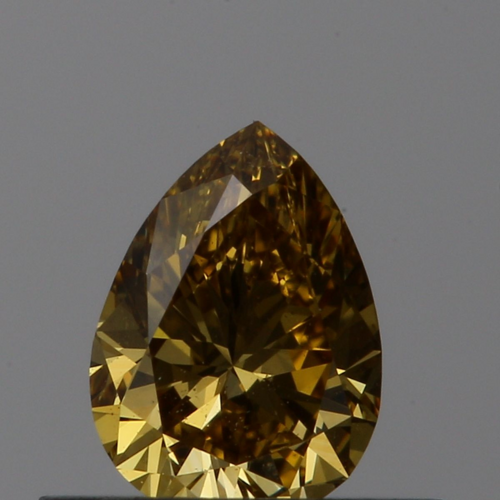 0.41 carat Fancy Deep Brownish Yellow-VS2 Natūralus Pear Deimantas (1)