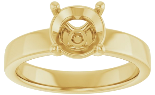 Sužadėtuvių Žiedas „Solitaire“ 14k yellow gold Round 7.4mm (3)