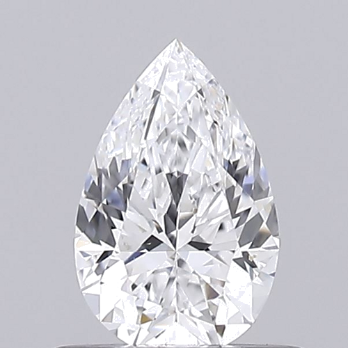 0.5 carat D-VVS2 Natūralus Pear Deimantas (1)