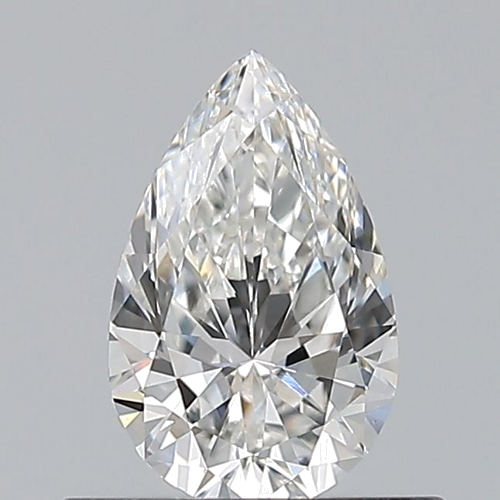 0.5 carat F-VS2 Natūralus Pear Deimantas (1)