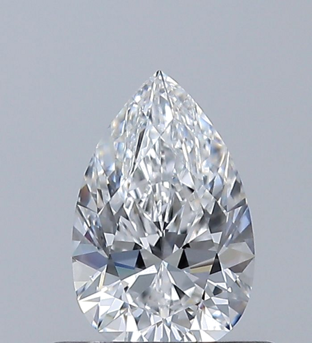 0.5 carat E-VVS1 Natūralus Pear Deimantas (1)