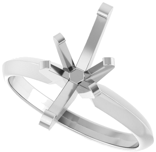 14K White 12x6 mm Marquise Solitaire Engagement Ring Mounting (5)