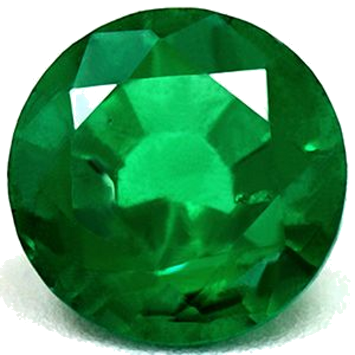 0.66 carat GREEN Round Smaragdas (1)