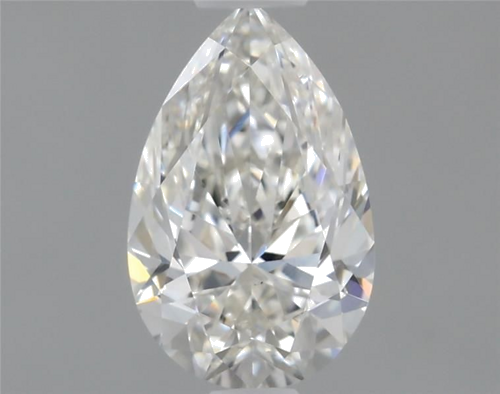 0.5 carat I-VS2 Natūralus Pear Deimantas (1)