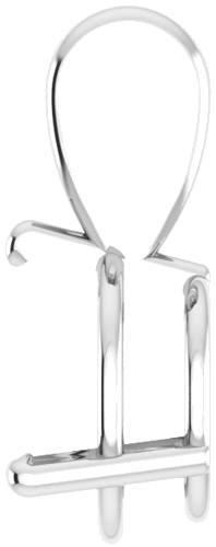 Sterling Silver 10 mm Round 3-Prong Pendant Mounting (3)