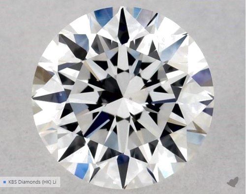 0.52 carat E-VS2 Excellent cut Natūralus Round Deimantas (1)