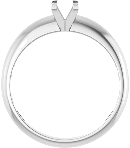 Sužadėtuvių Žiedas „V-End Solitaire“ 585 Baltojo Aukso Square 4mm (2)