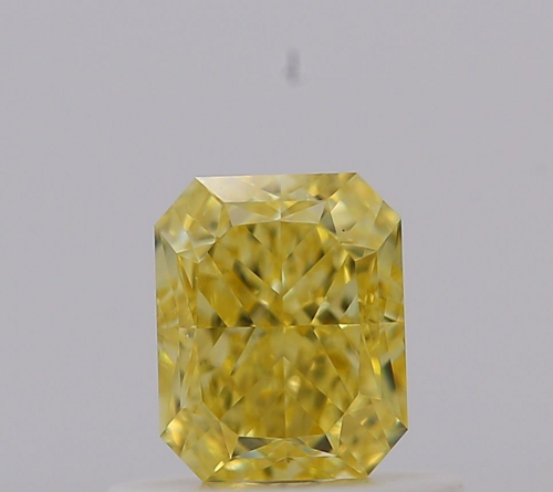 0.62 carat Fancy Intense Yellow-VS1 Natūralus Radiant Deimantas (1)