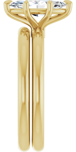 Sužadėtuvių Žiedas „Claw-Prong“ 10k yellow gold Marquise 10mm x 5mm (9)