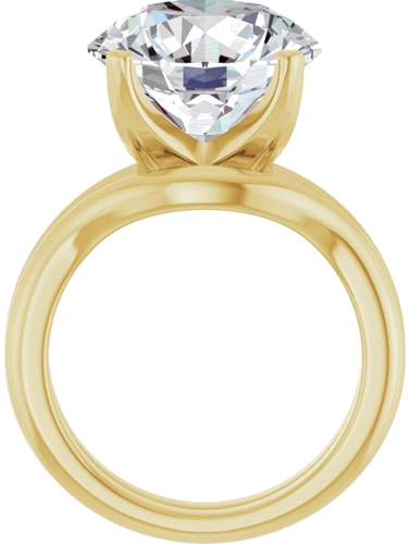 Sužadėtuvių Žiedas „Solstice Solitaire®“ 14k yellow gold Round 13mm (7)
