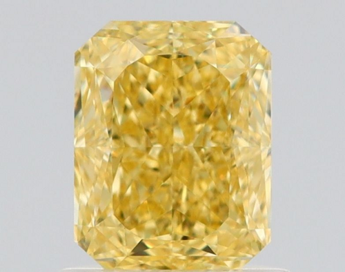 1.02 carat Fancy Intense Yellow-VVS2 Natūralus Radiant Deimantas (1)