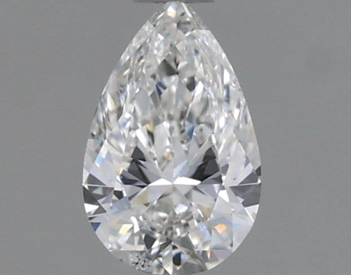 0.5 carat F-SI2 Natūralus Pear Deimantas (1)
