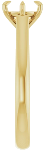 Sužadėtuvių Žiedas „Claw-Prong“ 14k yellow gold Round 6.5mm (4)