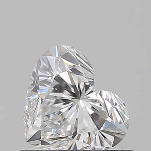 0.53 carat F-VVS2 Natūralus Heart Deimantas (1)