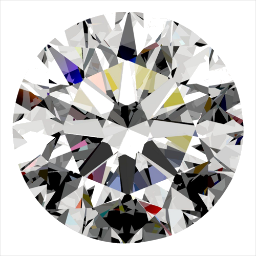 0.41 carat E-SI1 Excellent cut Natūralus Round Deimantas (1)