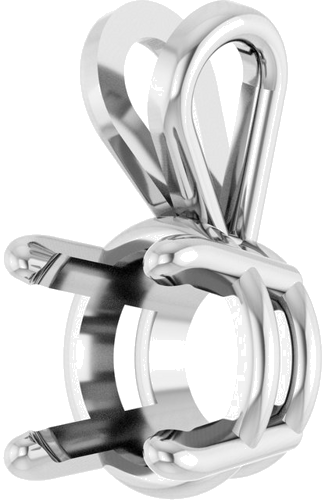 Pakabukas „Round 4-Prong Basket“ 950 Platinos Round 6.5mm (2)