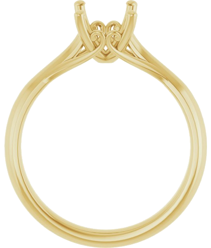Sužadėtuvių Žiedas „Solitaire“ 14k yellow gold Emerald 8mm x 6mm (2)