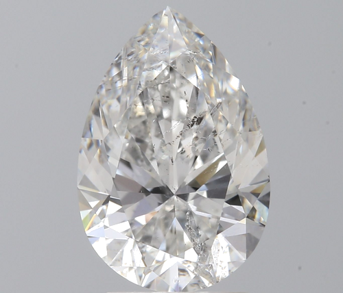 2.14 carat F-SI2 Natūralus Pear Deimantas (1)