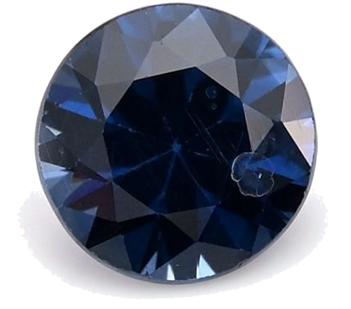 0.59 carat BLUE Round Safyras (1)