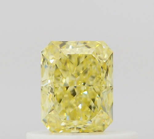 0.51 carat Fancy Intense Yellow-VS1 Natūralus Radiant Deimantas (1)