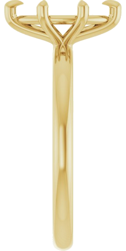 14K Yellow 10x5 mm Marquise Solitaire Engagement Ring Mounting (4)