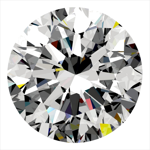 0.3 carat F-SI2 Very Good cut Natūralus Round Deimantas (1)