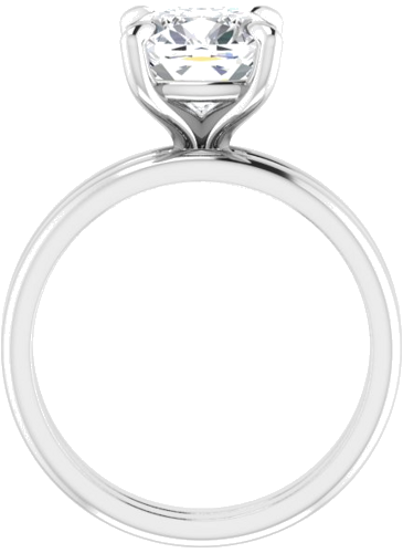 Sužadėtuvių Žiedas „Solitaire“ 950 Platinos Cushion 8mm (7)
