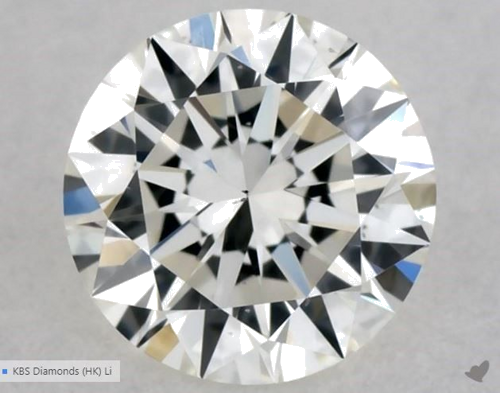 0.4 carat I-SI1 Very Good cut Natūralus Round Deimantas (1)