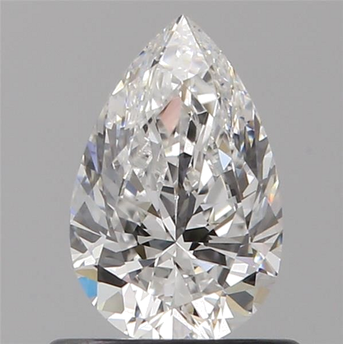 0.64 carat E-VVS2 Natūralus Pear Deimantas (1)