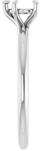 Sužadėtuvių Žiedas 585 Baltojo Aukso Heart Shape 5mm (3)
