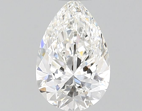 0.54 carat F-VVS2 Natūralus Pear Deimantas (1)