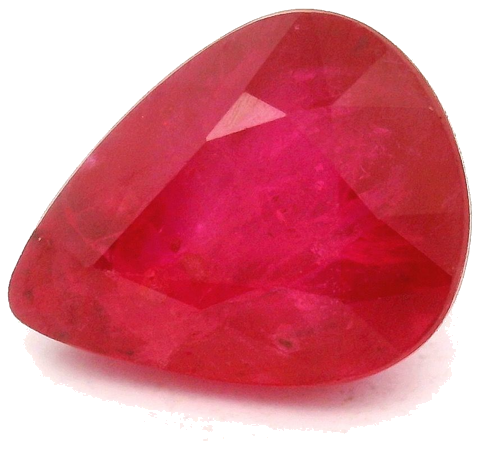 3.27 carat RED Pear Rubinas (1)