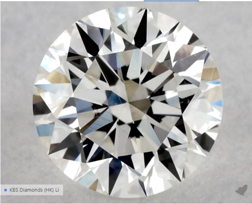 0.52 carat G-VS2 GD cut Natūralus Round Deimantas (1)