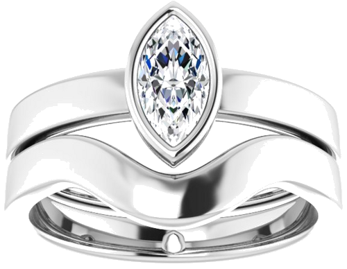 Sterling Silver 8x4 mm Marquise Solitaire Engagement Ring Mounting (8)