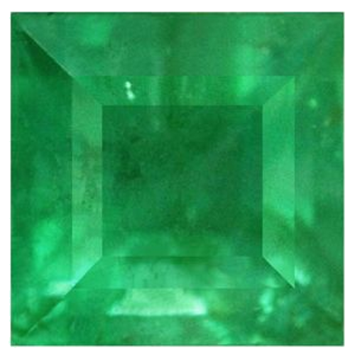 0.52 carat GREEN Square Smaragdas (1)